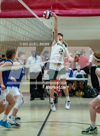 Thumbnail 1 in Roncalli vs Westfield (Fishers March Madness Tourney Rd 1) photogallery.