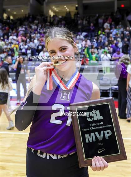 Thumbnail 2 in Neches vs. Harrold (UIL 1A Volleyball Final Medal Ceremony) photogallery.