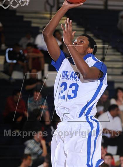 Thumbnail 2 in Oak Hill Academy vs Impact Academy (Las Vegas Hoop Fest) photogallery.