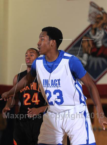 Thumbnail 1 in Oak Hill Academy vs Impact Academy (Las Vegas Hoop Fest) photogallery.