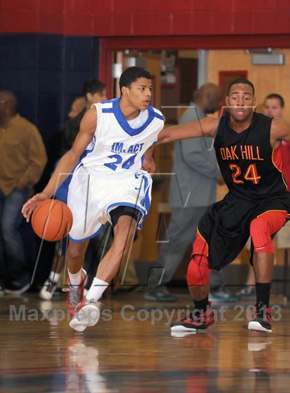 Thumbnail 1 in Oak Hill Academy vs Impact Academy (Las Vegas Hoop Fest) photogallery.