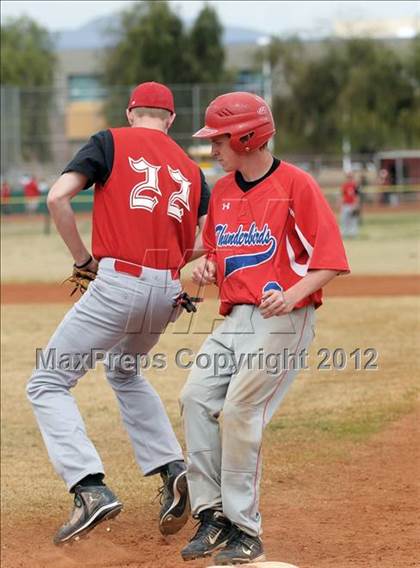 Thumbnail 1 in Lincoln County vs. Indian Springs (Spring Slam Tournament) photogallery.