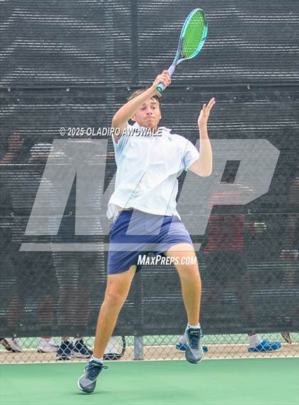 Thumbnail 2 in UIL 4A Boys Tennis (Semifinals) photogallery.