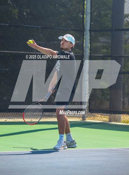 Thumbnail 3 in UIL 4A Boys Tennis (Semifinals) photogallery.