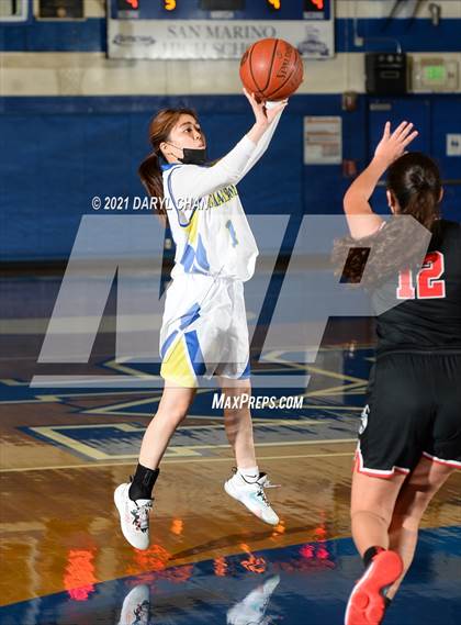 Thumbnail 3 in Charter Oak vs. Flintridge Sacred Heart (San Marino Tournament) photogallery.