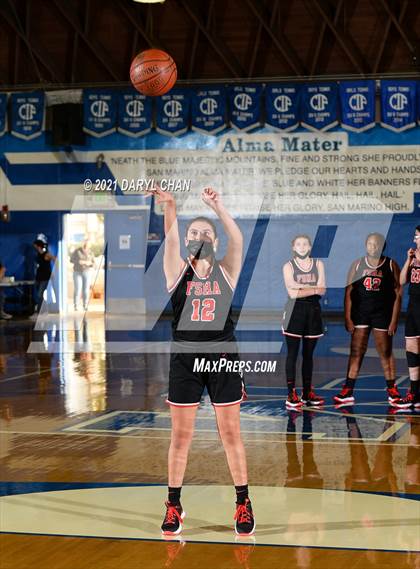 Thumbnail 1 in Charter Oak vs. Flintridge Sacred Heart (San Marino Tournament) photogallery.