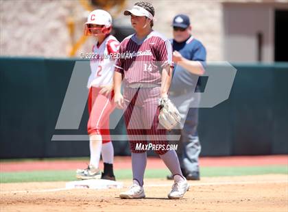 Thumbnail 3 in Hallettsville vs. Coahoma (UIL 3A Softball Final) photogallery.