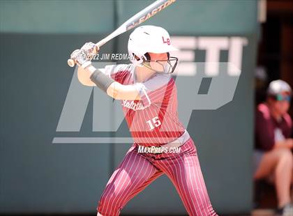 Thumbnail 3 in Hallettsville vs. Coahoma (UIL 3A Softball Final) photogallery.