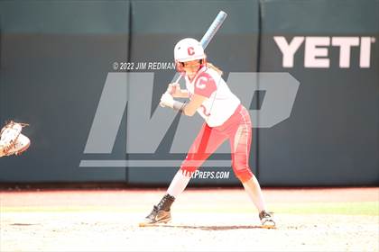 Thumbnail 3 in Hallettsville vs. Coahoma (UIL 3A Softball Final) photogallery.