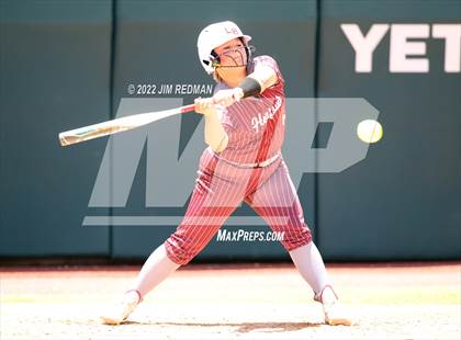 Thumbnail 2 in Hallettsville vs. Coahoma (UIL 3A Softball Final) photogallery.