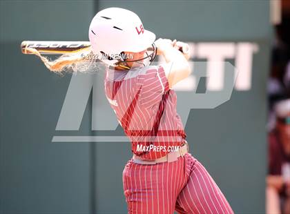 Thumbnail 3 in Hallettsville vs. Coahoma (UIL 3A Softball Final) photogallery.
