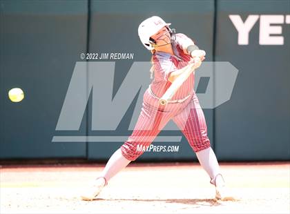 Thumbnail 3 in Hallettsville vs. Coahoma (UIL 3A Softball Final) photogallery.
