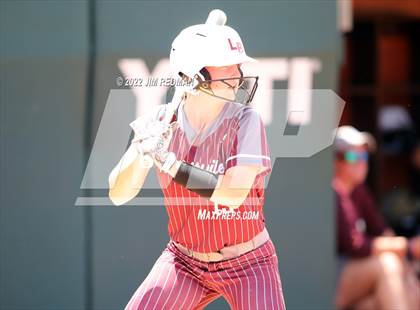 Thumbnail 2 in Hallettsville vs. Coahoma (UIL 3A Softball Final) photogallery.