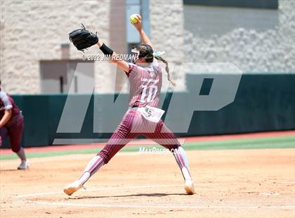 Thumbnail 3 in Hallettsville vs. Coahoma (UIL 3A Softball Final) photogallery.