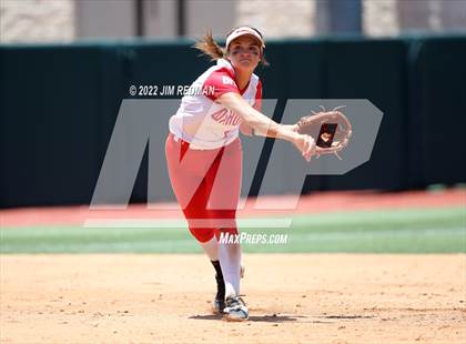 Thumbnail 2 in Hallettsville vs. Coahoma (UIL 3A Softball Final) photogallery.