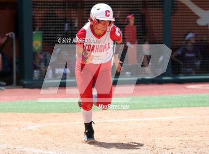 Thumbnail 2 in Hallettsville vs. Coahoma (UIL 3A Softball Final) photogallery.