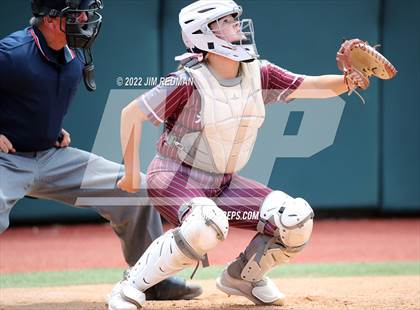 Thumbnail 3 in Hallettsville vs. Coahoma (UIL 3A Softball Final) photogallery.