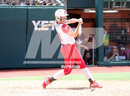 Thumbnail 3 in Hallettsville vs. Coahoma (UIL 3A Softball Final) photogallery.