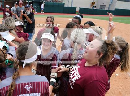 Thumbnail 3 in Hallettsville vs. Coahoma (UIL 3A Softball Final) photogallery.