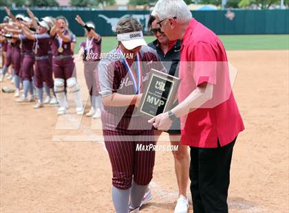 Thumbnail 3 in Hallettsville vs. Coahoma (UIL 3A Softball Final) photogallery.
