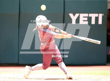 Thumbnail 3 in Hallettsville vs. Coahoma (UIL 3A Softball Final) photogallery.