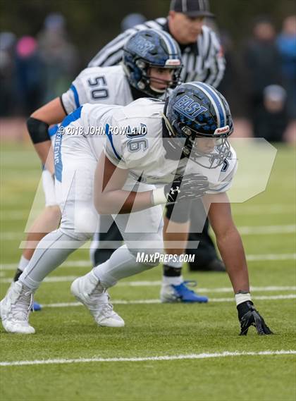 Thumbnail 1 in Lincoln-Way East vs. Loyola Academy (IHSA 8A Semifinal) photogallery.