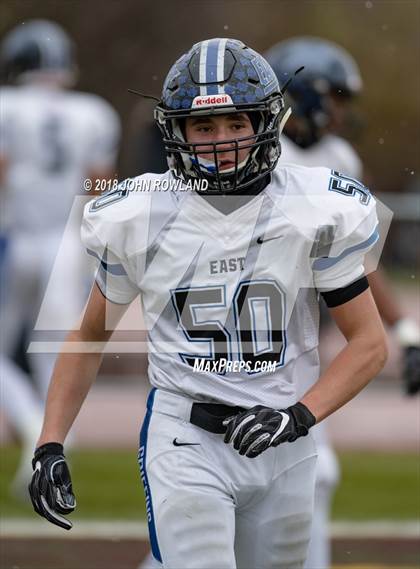 Thumbnail 3 in Lincoln-Way East vs. Loyola Academy (IHSA 8A Semifinal) photogallery.