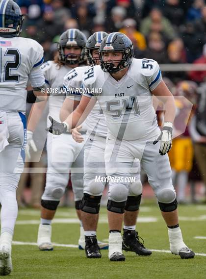 Thumbnail 1 in Lincoln-Way East vs. Loyola Academy (IHSA 8A Semifinal) photogallery.