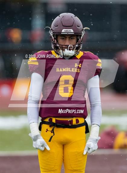 Thumbnail 3 in Lincoln-Way East vs. Loyola Academy (IHSA 8A Semifinal) photogallery.