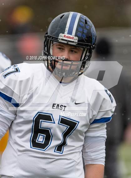 Thumbnail 2 in Lincoln-Way East vs. Loyola Academy (IHSA 8A Semifinal) photogallery.