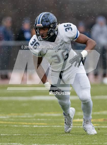 Thumbnail 3 in Lincoln-Way East vs. Loyola Academy (IHSA 8A Semifinal) photogallery.