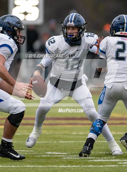 Thumbnail 2 in Lincoln-Way East vs. Loyola Academy (IHSA 8A Semifinal) photogallery.