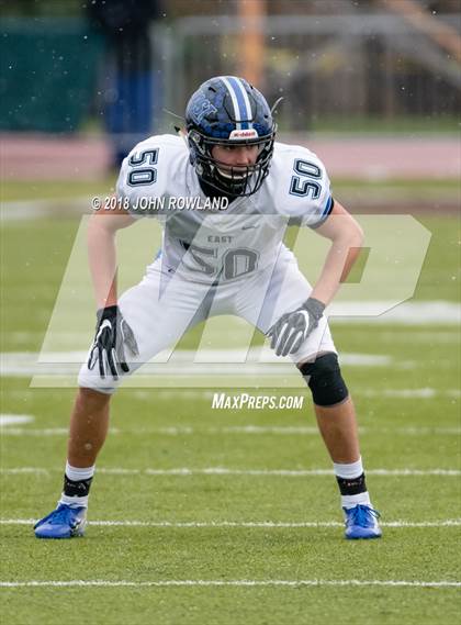 Thumbnail 2 in Lincoln-Way East vs. Loyola Academy (IHSA 8A Semifinal) photogallery.