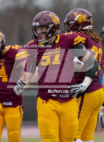 Thumbnail 3 in Lincoln-Way East vs. Loyola Academy (IHSA 8A Semifinal) photogallery.