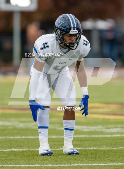 Thumbnail 2 in Lincoln-Way East vs. Loyola Academy (IHSA 8A Semifinal) photogallery.