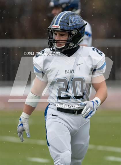 Thumbnail 3 in Lincoln-Way East vs. Loyola Academy (IHSA 8A Semifinal) photogallery.