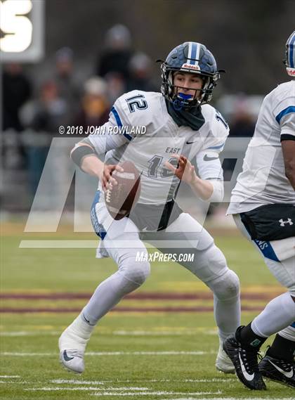 Thumbnail 1 in Lincoln-Way East vs. Loyola Academy (IHSA 8A Semifinal) photogallery.