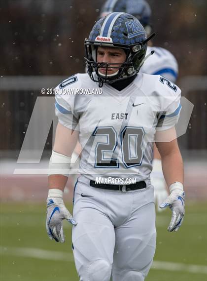 Thumbnail 2 in Lincoln-Way East vs. Loyola Academy (IHSA 8A Semifinal) photogallery.