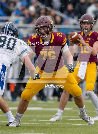 Thumbnail 1 in Lincoln-Way East vs. Loyola Academy (IHSA 8A Semifinal) photogallery.