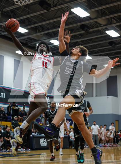 Thumbnail 2 in Columbus vs Dynamic Prep (Made Hoops - Miami Tip-Off) photogallery.