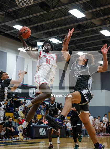 Thumbnail 3 in Columbus vs Dynamic Prep (Made Hoops - Miami Tip-Off) photogallery.