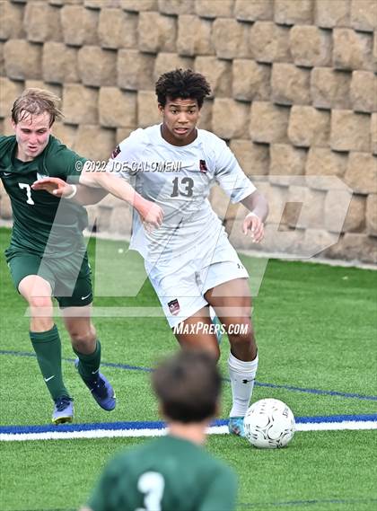 Thumbnail 1 in The Woodlands vs Lake Travis (UIL 6A Boys Soccer State Semifinal) photogallery.