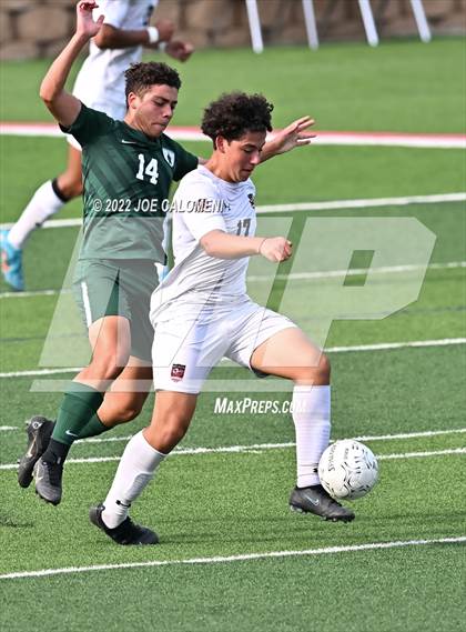 Thumbnail 3 in The Woodlands vs Lake Travis (UIL 6A Boys Soccer State Semifinal) photogallery.