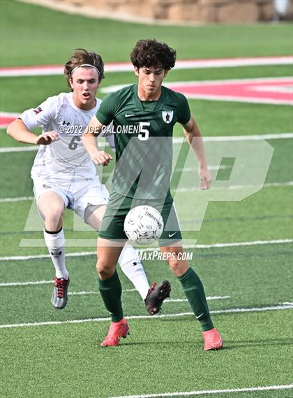 Thumbnail 3 in The Woodlands vs Lake Travis (UIL 6A Boys Soccer State Semifinal) photogallery.