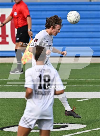 Thumbnail 1 in The Woodlands vs Lake Travis (UIL 6A Boys Soccer State Semifinal) photogallery.