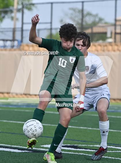 Thumbnail 1 in The Woodlands vs Lake Travis (UIL 6A Boys Soccer State Semifinal) photogallery.