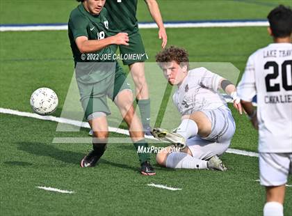 Thumbnail 1 in The Woodlands vs Lake Travis (UIL 6A Boys Soccer State Semifinal) photogallery.