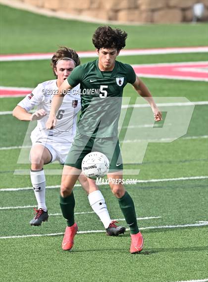 Thumbnail 1 in The Woodlands vs Lake Travis (UIL 6A Boys Soccer State Semifinal) photogallery.