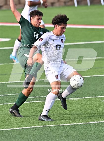 Thumbnail 2 in The Woodlands vs Lake Travis (UIL 6A Boys Soccer State Semifinal) photogallery.
