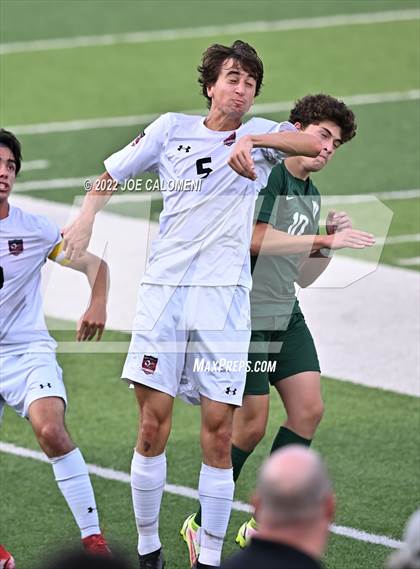 Thumbnail 1 in The Woodlands vs Lake Travis (UIL 6A Boys Soccer State Semifinal) photogallery.